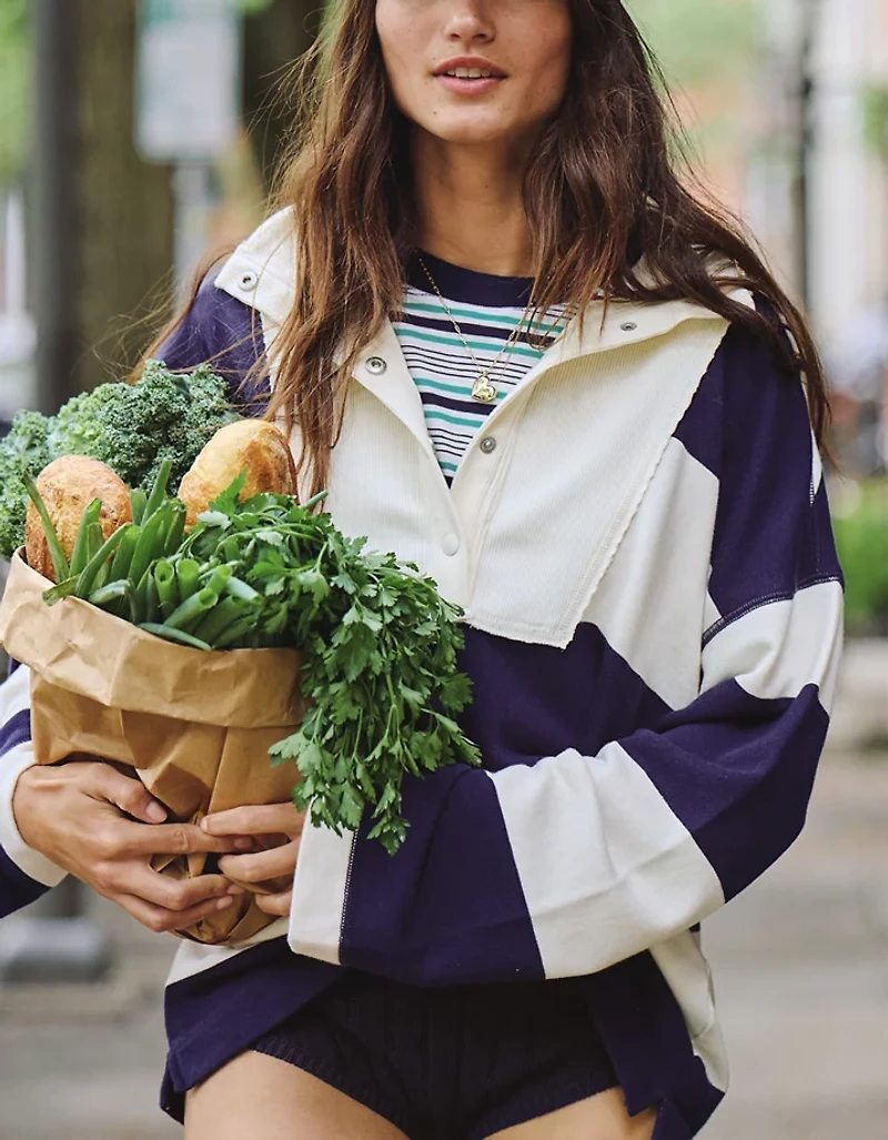 Aerie Quarter Snap Sweatshirt