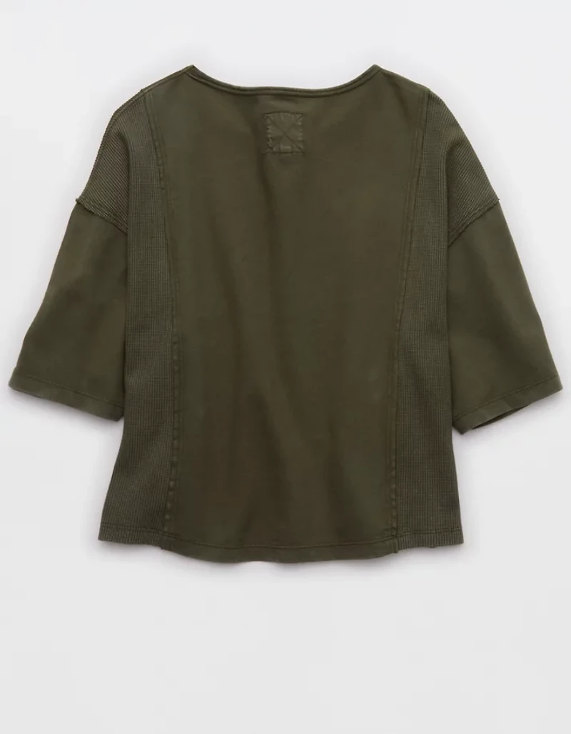 Aerie Unwind Waffle T-Shirt