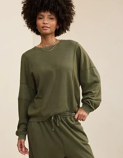 Aerie Unwind Waffle Long Sleeve T-Shirt