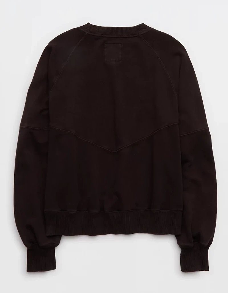 Aerie Go-To Classic Length Crew Sweatshirt