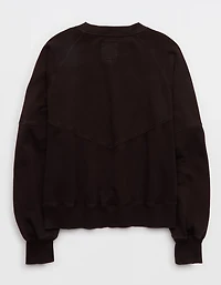 Aerie Go-To Classic Length Crew Sweatshirt