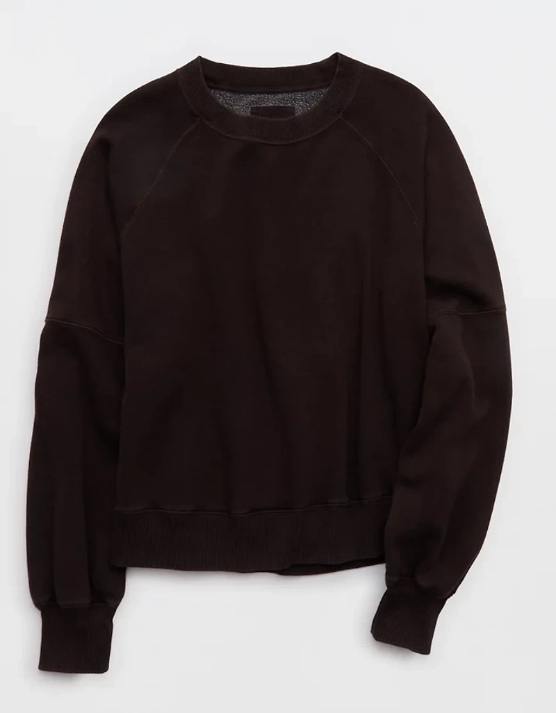 Aerie Go-To Classic Length Crew Sweatshirt