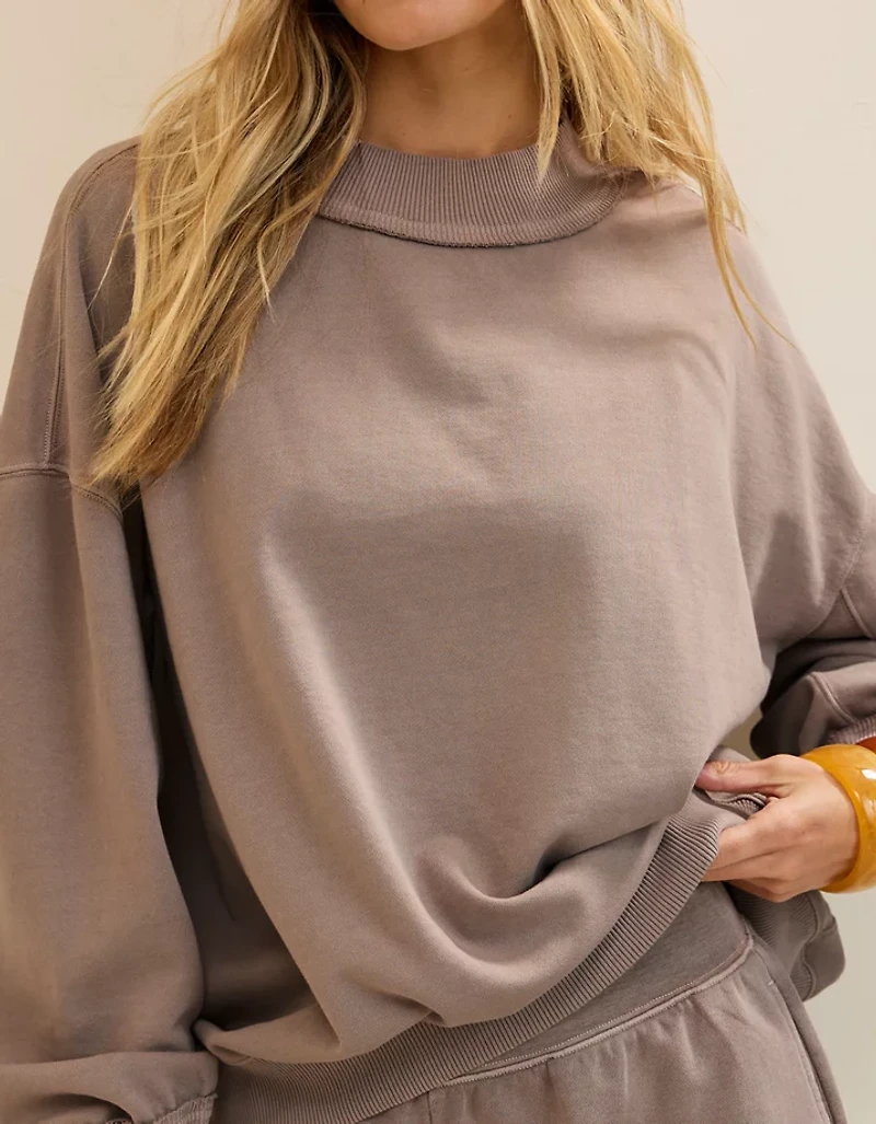 Aerie Alumni Mockneck Sweatshirt