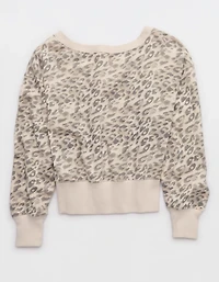 Aerie Go-To Off The Shoulder Sweatshirt
