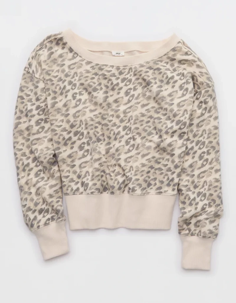 Aerie Go-To Off The Shoulder Sweatshirt