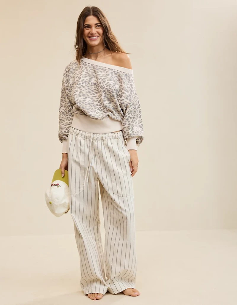 Aerie Go-To Off The Shoulder Sweatshirt