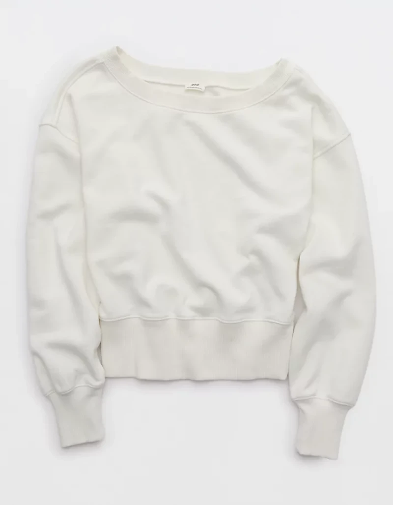 Aerie Go-To Off The Shoulder Sweatshirt