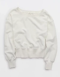 Aerie Go-To Off The Shoulder Sweatshirt