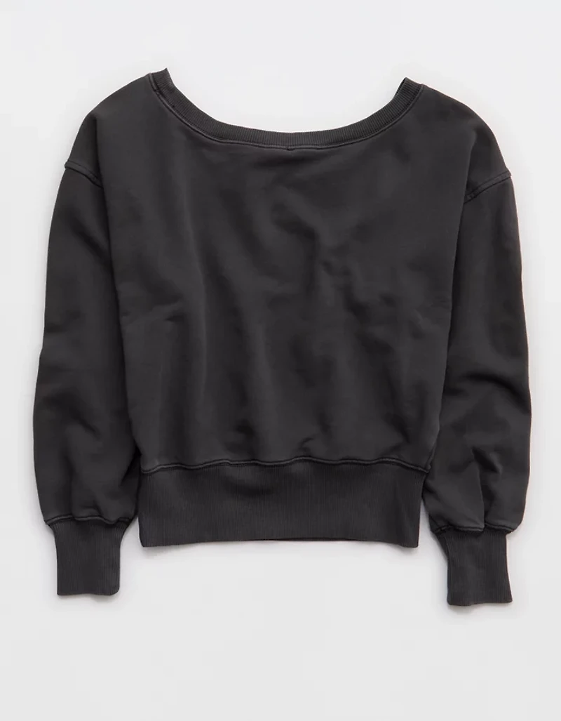 Aerie Go-To Off The Shoulder Sweatshirt