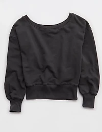 Aerie Go-To Off The Shoulder Sweatshirt