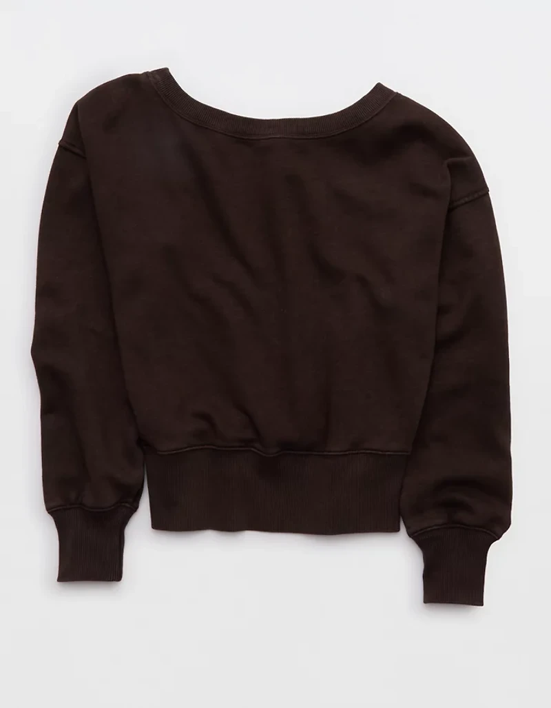 Aerie Go-To Off The Shoulder Sweatshirt