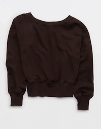 Aerie Go-To Off The Shoulder Sweatshirt