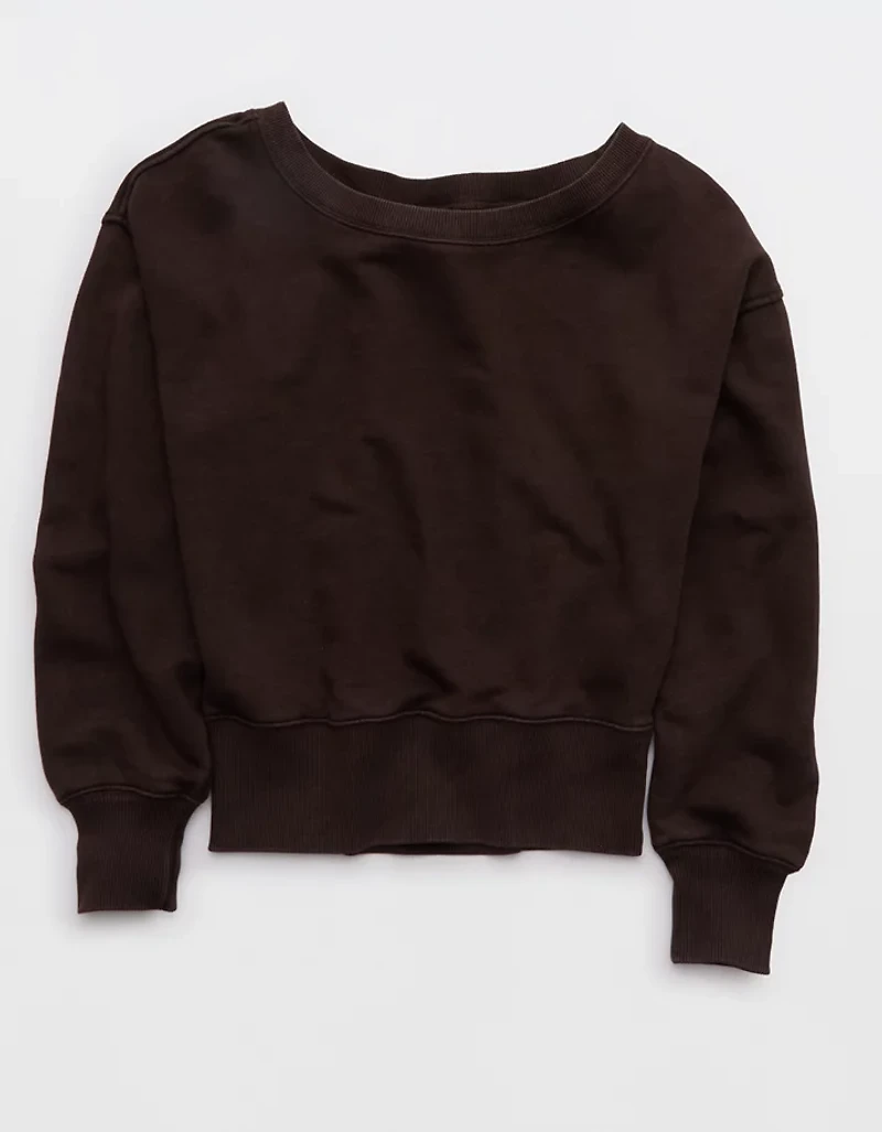 Aerie Go-To Off The Shoulder Sweatshirt