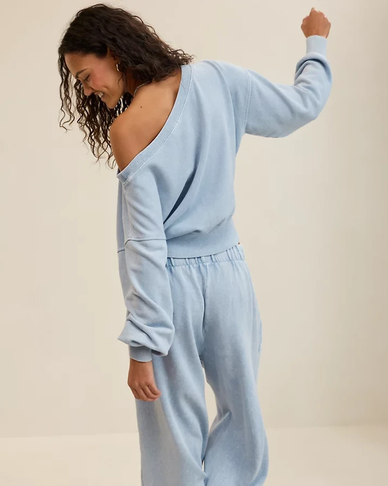 Aerie Go-To Off The Shoulder Sweatshirt
