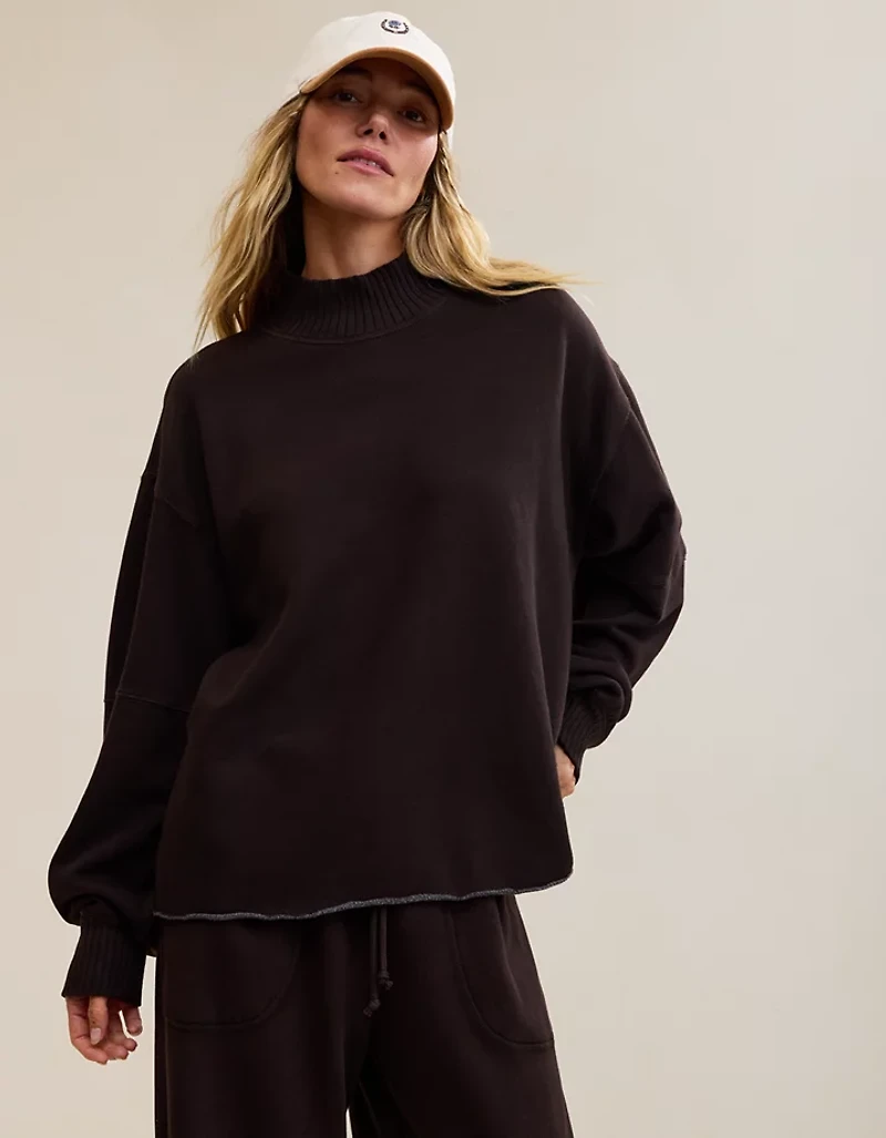 Aerie Layover Mockneck Sweatshirt