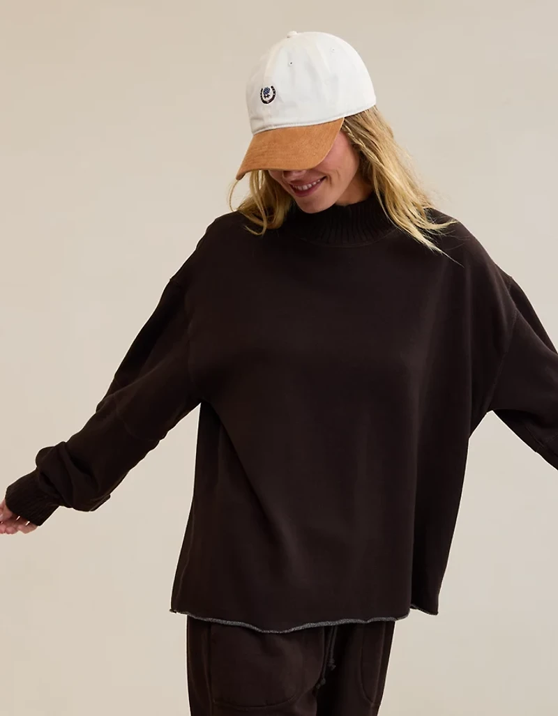 Aerie Layover Mockneck Sweatshirt