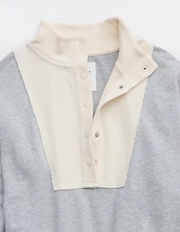 Aerie Quarter Snap Sweatshirt