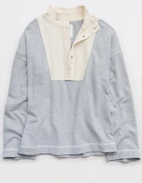 Aerie Quarter Snap Sweatshirt