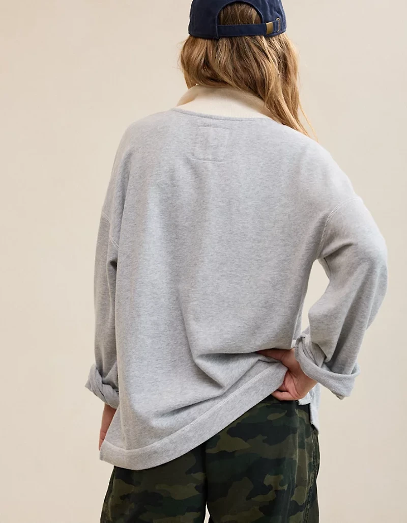 Aerie Quarter Snap Sweatshirt