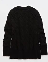 Aerie unREAL Cable Crew Sweater