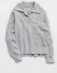 Aerie Classic Quarter Button Sweater