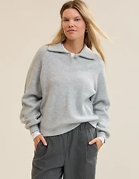 Aerie Classic Quarter Button Sweater