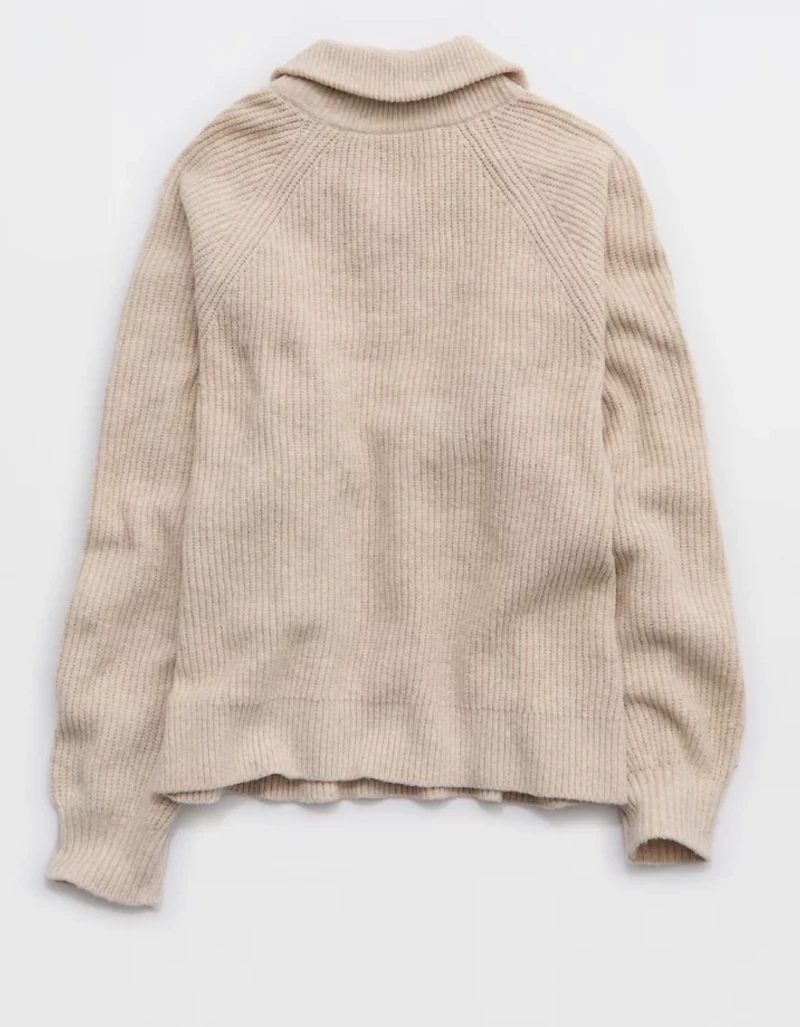 Aerie Classic Quarter Button Sweater