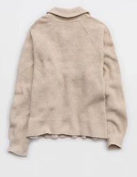 Aerie Classic Quarter Button Sweater