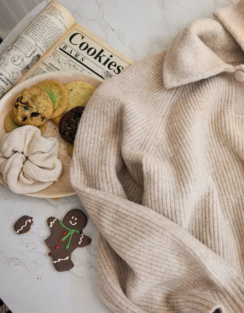 Aerie Classic Quarter Button Sweater