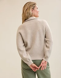 Aerie Classic Quarter Button Sweater