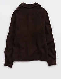Aerie Classic Quarter Button Sweater