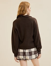 Aerie Classic Quarter Button Sweater