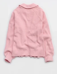 Aerie Classic Quarter Button Sweater
