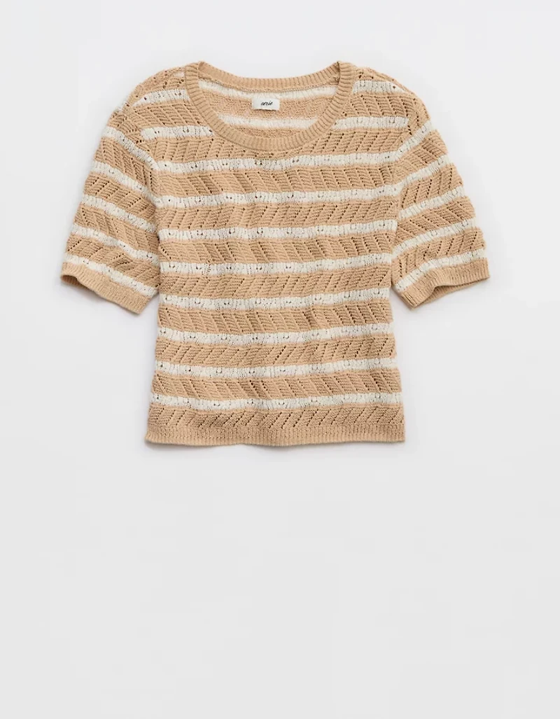 Aerie Fitted Short Sleeve Sweater