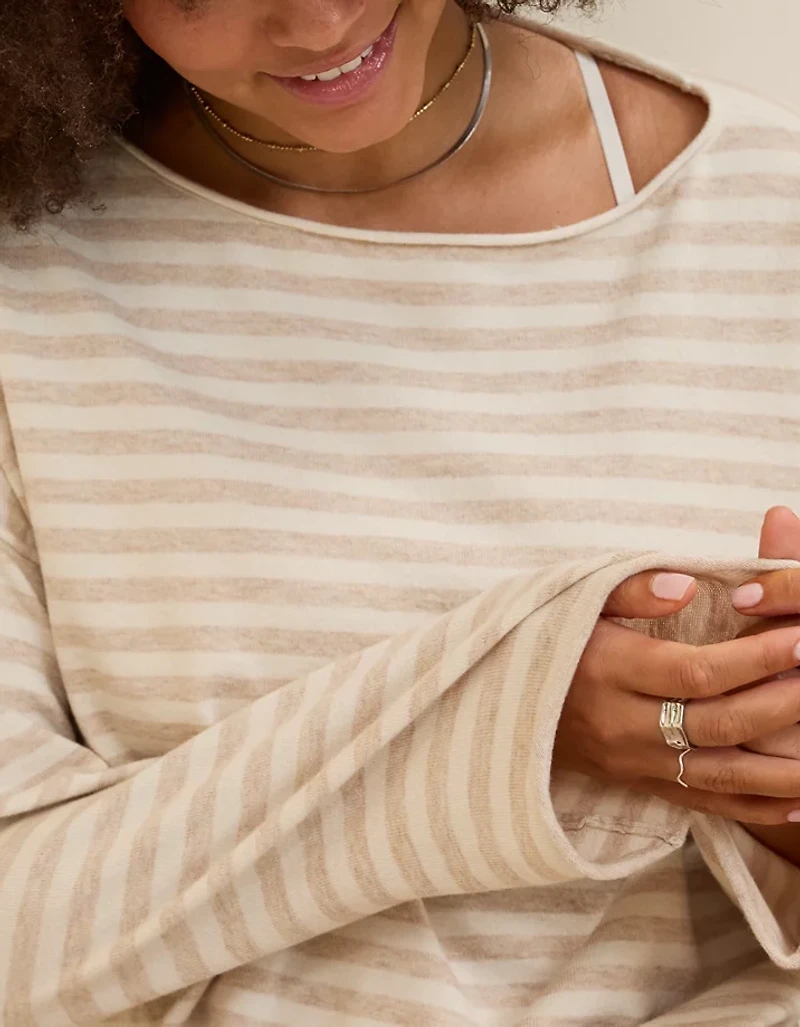 Aerie Sunday Soft Boatneck Sweater