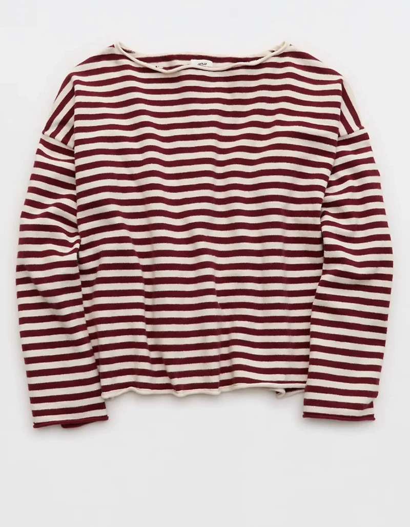 Aerie Sunday Soft Boatneck Sweater