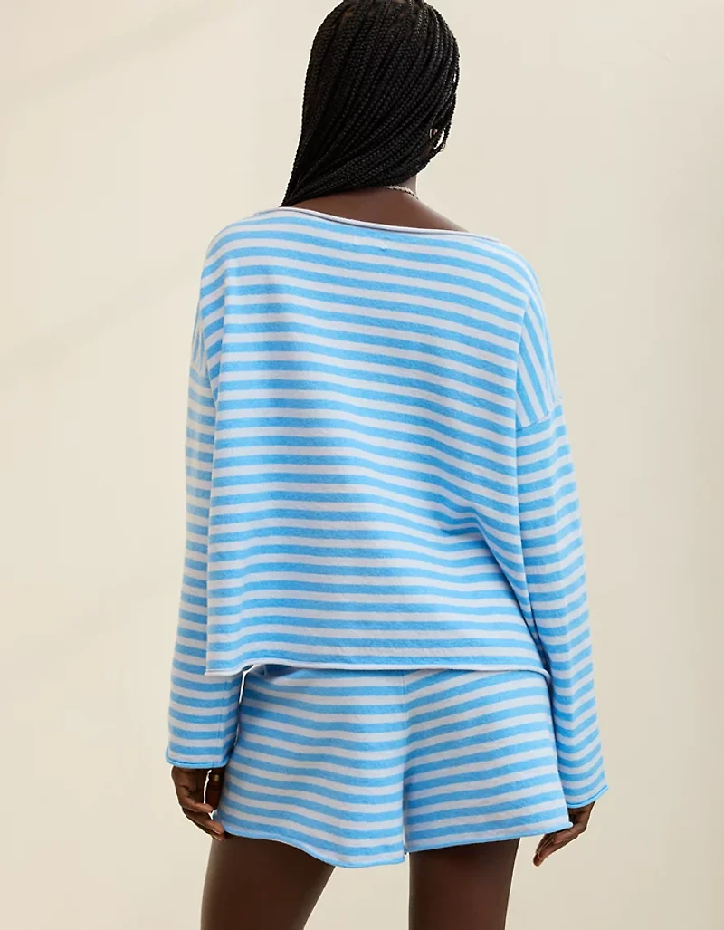 Aerie Sunday Soft Boatneck Sweater