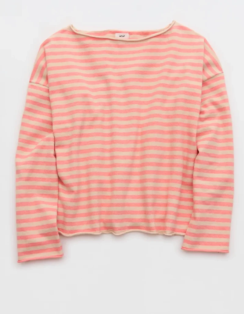 Aerie Sunday Soft Boatneck Sweater