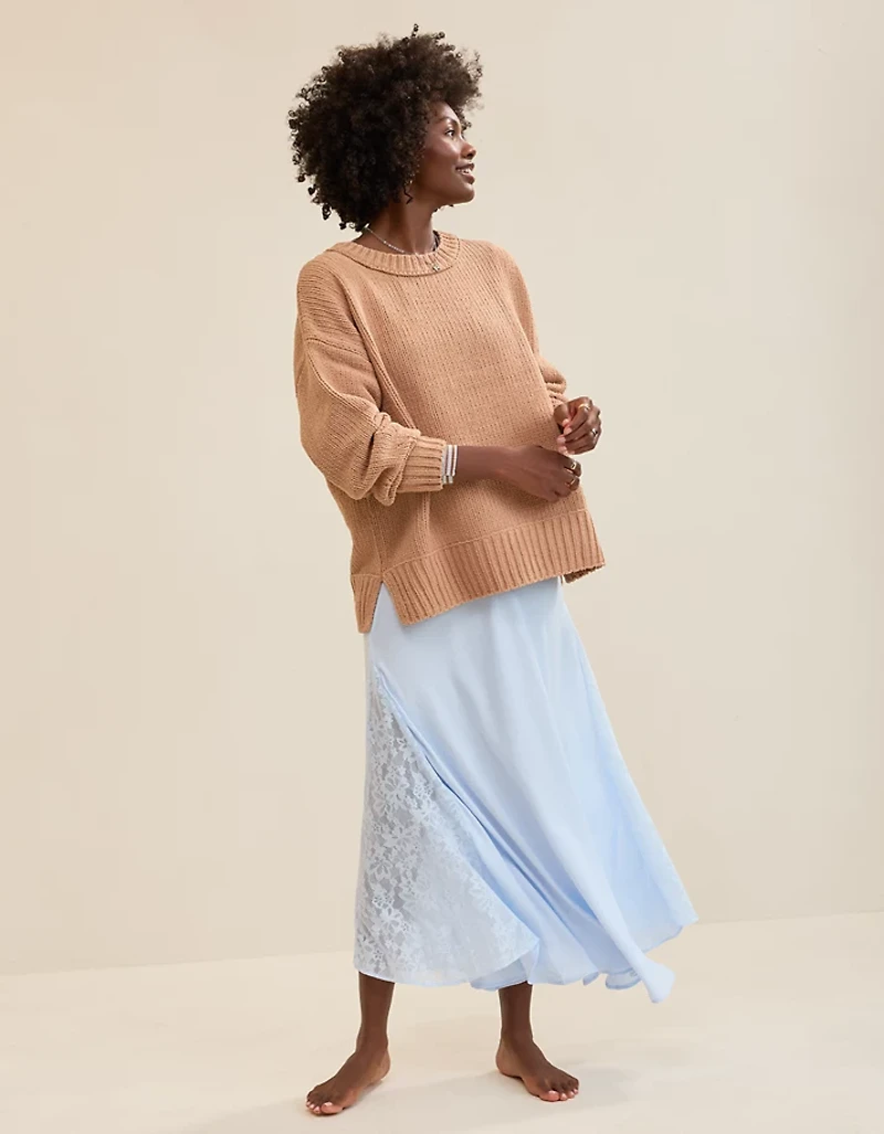 Aerie Like Candy Crew Sweater