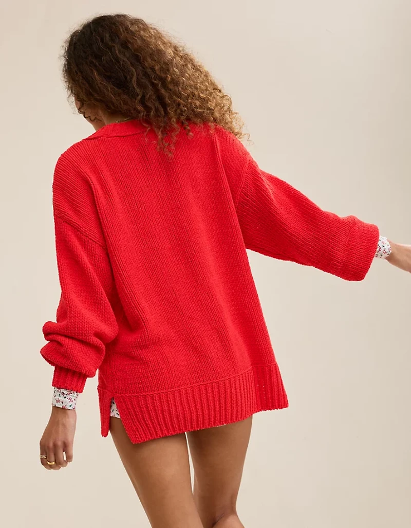 Aerie Like Candy Crew Sweater