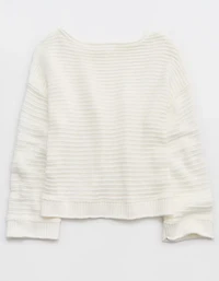 Aerie Sunkissed Textured Off-The-Shoulder Sweater