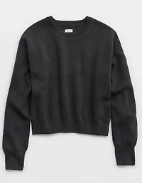 Aerie Cropped Crew Sweater