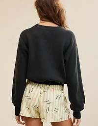 Aerie Cropped Crew Sweater