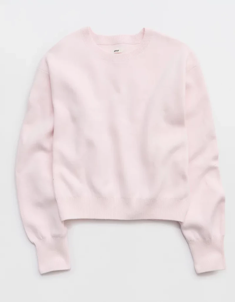 Aerie Cropped Crew Sweater