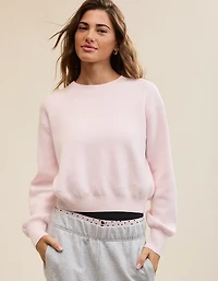 Aerie Cropped Crew Sweater