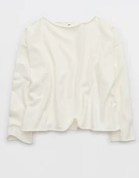Aerie Sunday Soft Boatneck Sweater
