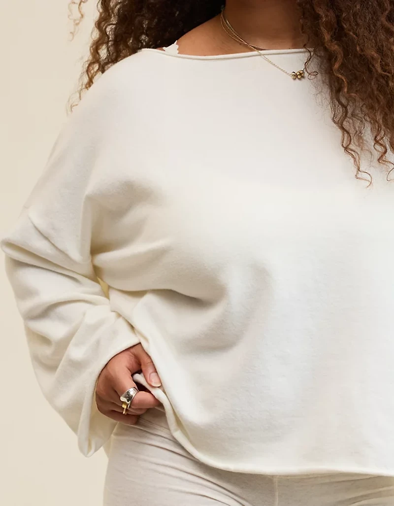 Aerie Sunday Soft Boatneck Sweater