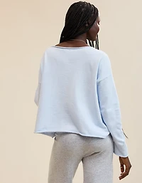 Aerie Sunday Soft Boatneck Sweater