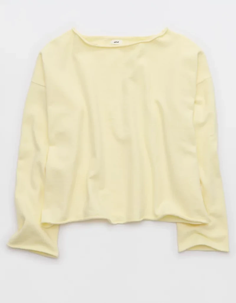 Aerie Sunday Soft Boatneck Sweater