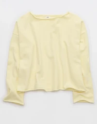 Aerie Sunday Soft Boatneck Sweater